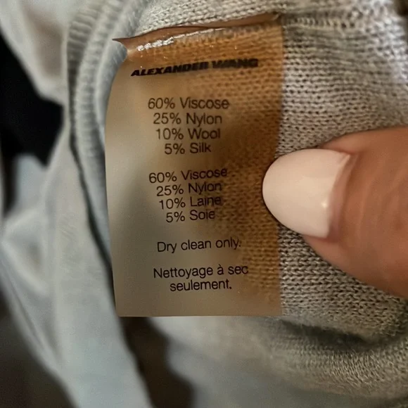 T by Alexander Wang Color Block Knit Set (Cardigan + Tunic Dress), Size Small - Picture 7 of 8